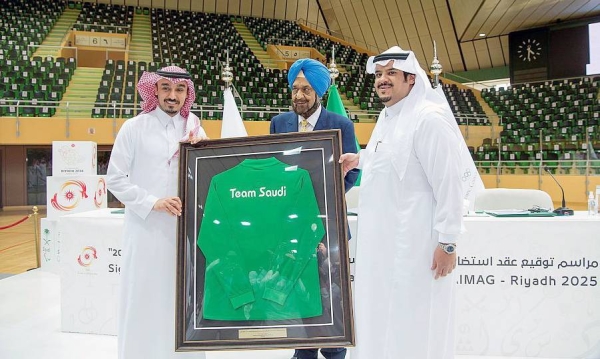 Riyadh Region Deputy Governor Prince Mohammed Bin Abdulrahman, Minister of Sports Prince Abdulaziz Bin Turki Al-Faisal, who is also chairman of the Saudi Olympic and Paralympic Committee, and Olympic Council of Asia (OCA) President Raja Randhir Singh witnessed Tuesday the signing ceremony of Riyadh's first ever hosting of the 7th Asian Indoor and Martial Arts Games 2025.