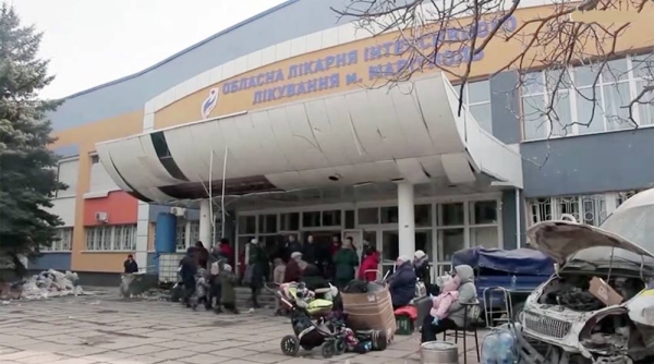 A view of the destruction wreaked in Kharkiv.