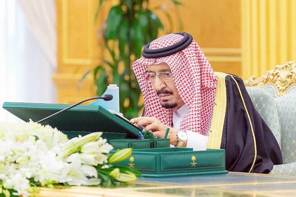 The Custodian of the Two Holy Mosques King Salman chaired the Cabinet session at Al-Yamamah Palace in Riyadh on Tuesday.