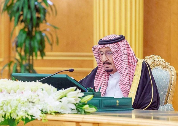 The Custodian of the Two Holy Mosques King Salman chaired the Cabinet session at Al-Yamamah Palace in Riyadh on Tuesday.