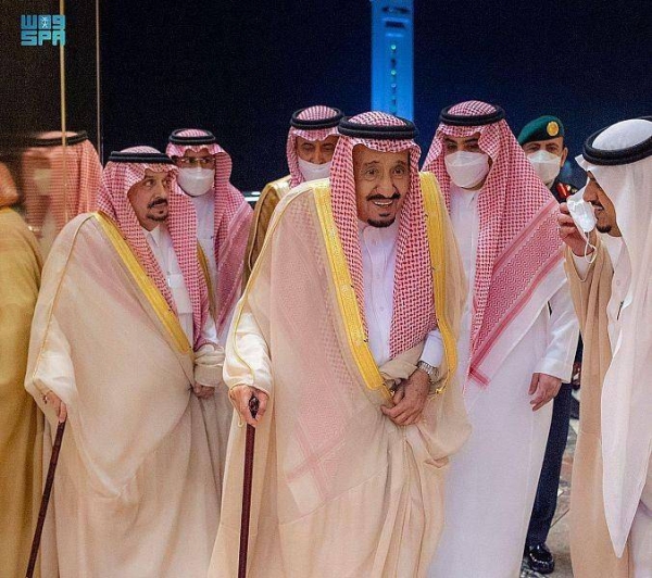 The Custodian of the Two Holy Mosques King Salman arrived on Thursday's evening in Jeddah coming from Riyadh.