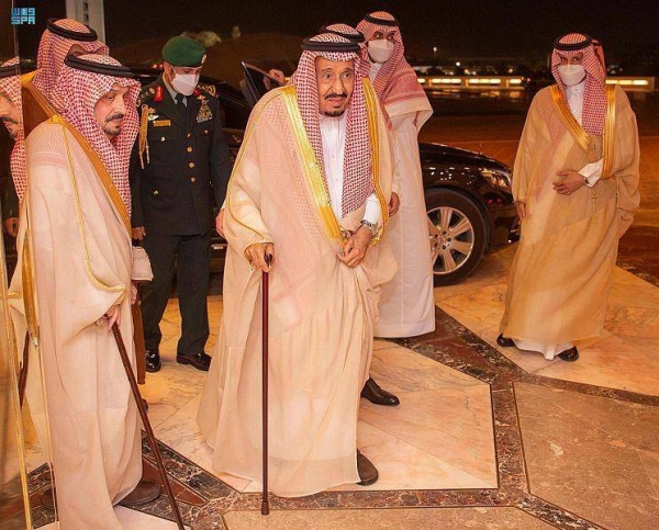 The Custodian of the Two Holy Mosques King Salman arrived on Thursday's evening in Jeddah coming from Riyadh.