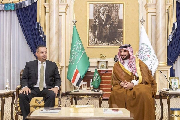 Saudi deputy defense minister meets Yemeni PM, welcomes UN truce