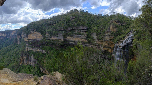 

Wentworth Falls in the Blue Mountains, New South Wales.