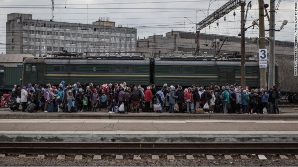 Kramatorsk railway station has been a crucial hub for the evacuation of civilians from the Donbas region.