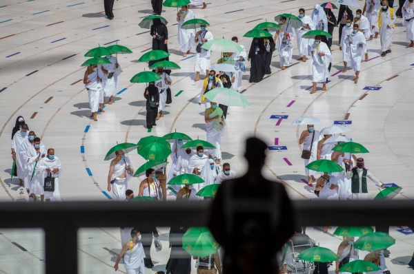 This year's Hajj is open to those who are under 65 years old and have received approved COVID-19 vaccinations by the Saudi Ministry of Health.