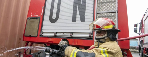 Fabien Mwingwa, an ex-combatant who is employed by MONUSCO in Goma, North Kivu province of DRC as Fire Safety Assistant. — courtesy UN/ Eskinder Debebe