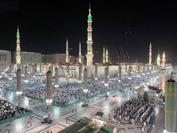 The General Presidency's for the Affairs of the Two Holy Mosques announced that the Prophet’s Mosque received more than 6,398,502 visitors for visiting and praying during the first ten days of the blessed month of Ramadan.