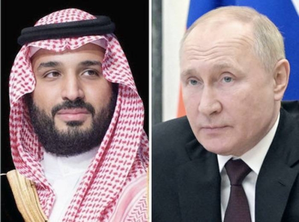 Crown Prince Muhammad Bin Salman, deputy prime minister and minister of defense, received a telephone call Saturday from President Vladimir Putin of the Federal Republic of Russia.