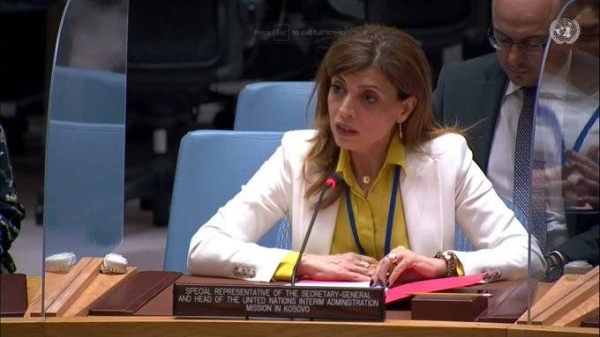 The UN Security Council session on Kosovo.