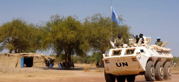UN peacekeepers patrol the Abyei area (file photo).