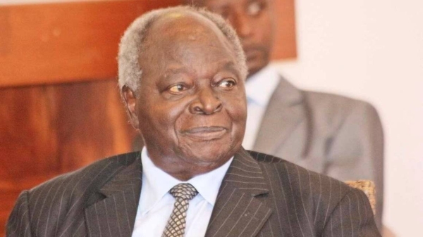 Former Kenyan President Mwai Kibaki.