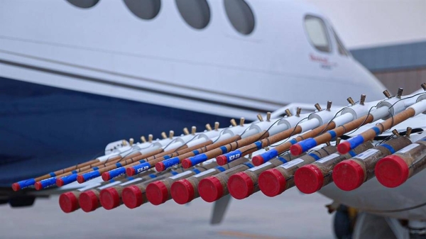 MEWA' minister inaugurates cloud seeding operations program in Saudi airspace