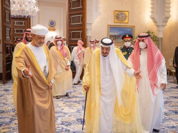 File photo of King Salman and Sultan Haitham