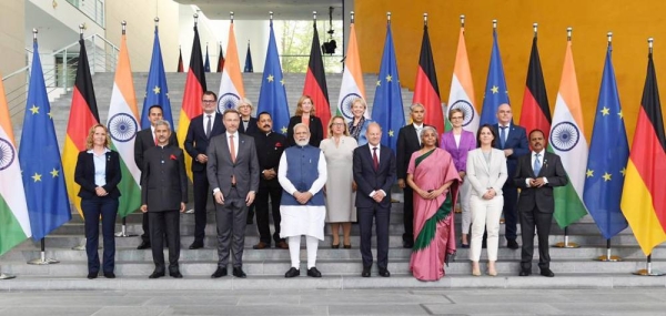Indian Prime Minister Narendra Modi, German Chancellor Olaf Scholz meet at Federal Chancellery in Berlin.