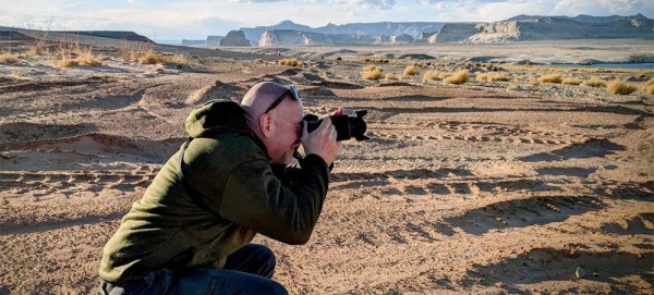 Photographing the Vermilion Cliffs while touring Arizona, United States. — courtesy UN News/Elizabeth Scaffidi