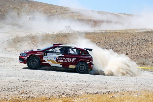 Nasser Saleh Al-Attiyah in action in Jordan in 2021.