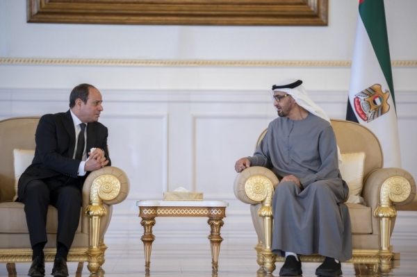 Sheikh Mohamed bin Zayed with Egyptian President Abdel Fattah El Sisi.