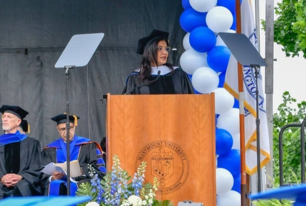 Saudi Arabia's Ambassador to the United States Princess Reema Bint Bandar received an honorary doctorate from Marymount University.