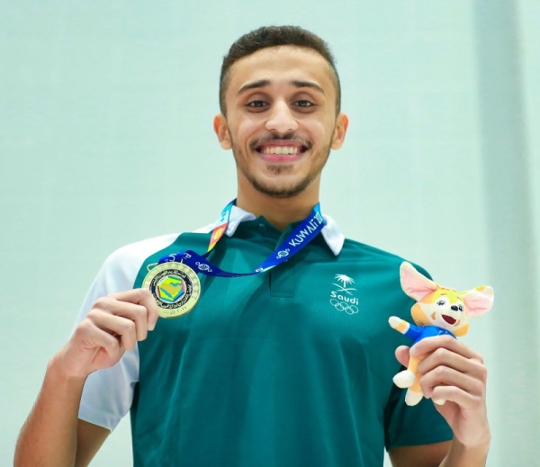 Saudi swimmer Ali Al-Issa has claimed a gold medal in the 100-meter backstroke competition on the third day of the GCC Games in Kuwait.