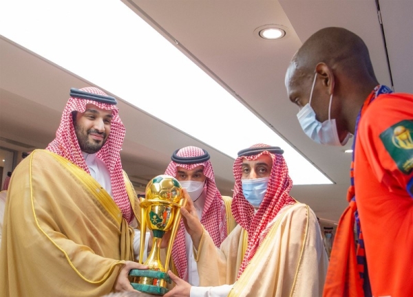 Crown Prince Mohammed Bin Salman presented the cup to Al-Faiha which won their first-ever King’s Cup trophy in their first trip to the final.