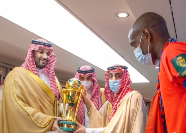 Crown Prince Mohammed Bin Salman presented the cup to Al-Faiha which won their first-ever King’s Cup trophy in their first trip to the final.
