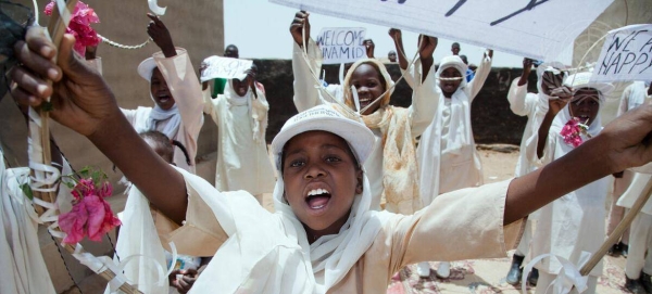 Children at Abu Shouk camp for internally displaced persons in North Darfur, Sudan. (file)