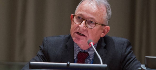 Richard Bennett, speaks at a special event on human rights at the United Nations in 2016. (file)
