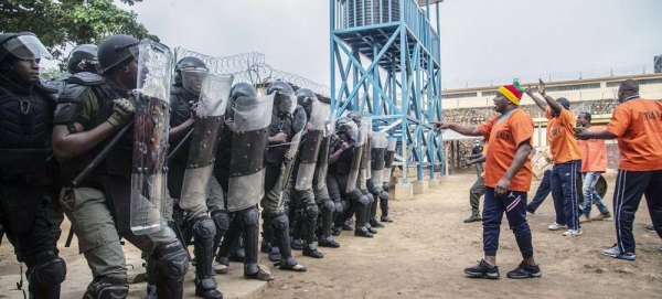 Téné Maimouna Zoungrana is a corrections officer from Burkina Faso serving with the UN Mission in the Central African Republic (MINUSCA). — courtesy MINUSCA/Hervé Serefio