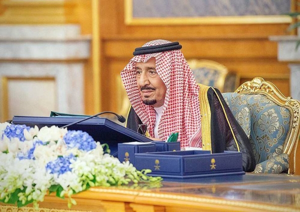 Custodian of the Two Holy Mosques King Salman chairs the Cabinet session on Tuesday afternoon at Al-Salam Palace in Jeddah.