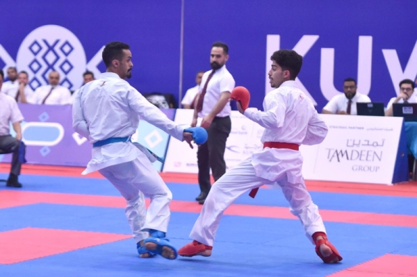 Sultan Al-Zahrani claimed the gold in the karate combat competition under 75 kg after defeating Kuwait’s Omar Al-Janaei 4-2 and Oman’s Muhammad Al-Kindi 4-0.