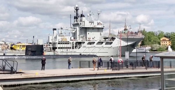 US warship are in Stockholm for the NATO naval drill.