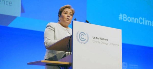 UN Climate Change Executive Secretary Patricia Espinosa addresses the opening of the Bonn Climate Change Conference. — courtesy UNFCCC