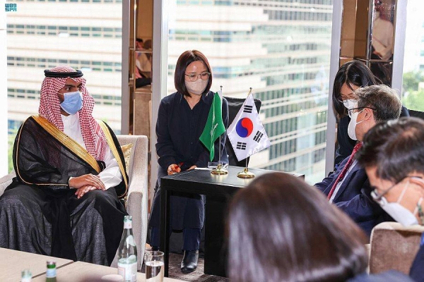 Minister of Culture Prince Badr Bin Abdullah Bin Farhan met on Wednesday with Korean Minister of Culture, Sports and Tourism Park Bo Gyoon, during his visit to the Asian country to enhance existing cooperation in cultural fields between the two countries.