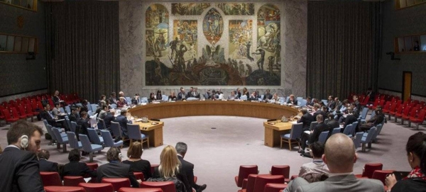 A wide view of the Security Council Chamber