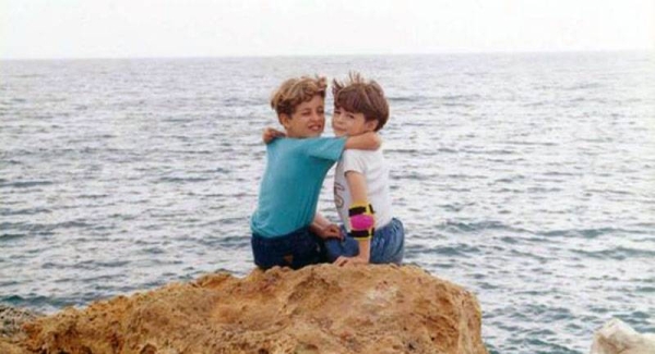A childhood photo of Marsel and his father. — courtesy Marsel Zaki Abdo