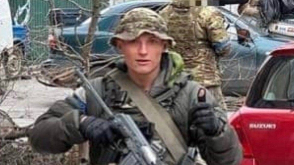 Jordan Gatley's family shared a picture of him in Ukraine.