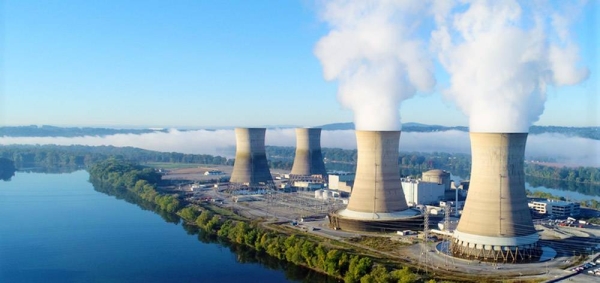 A view of the Dresden nuclear plant