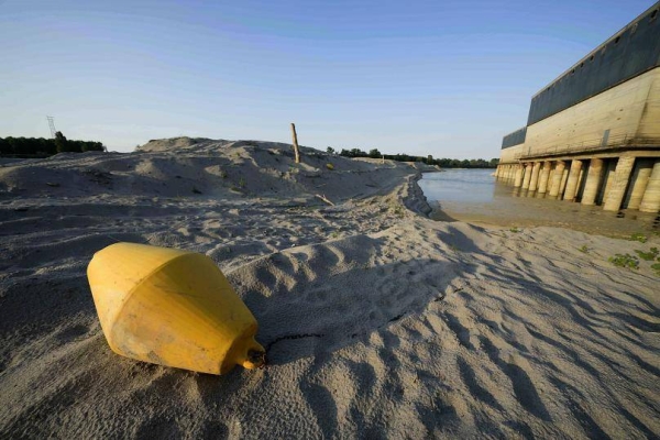 With barely any rainfall for 110 days, River Po, the country's largest, is three meters lower on average.
