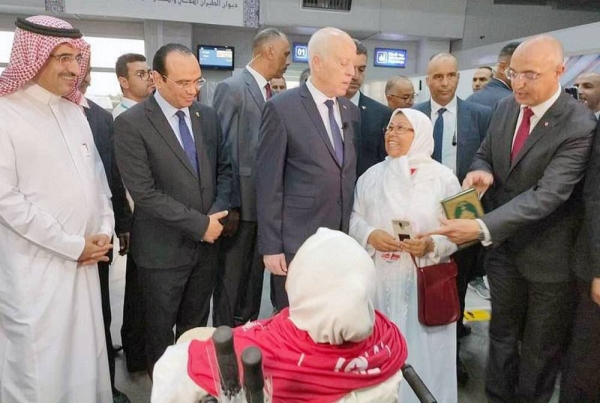 Tunisian President Kais Saied has commended Saudi Arabia’s efforts in organizing the Hajj season and developing the level of services offered to pilgrims year after year.
