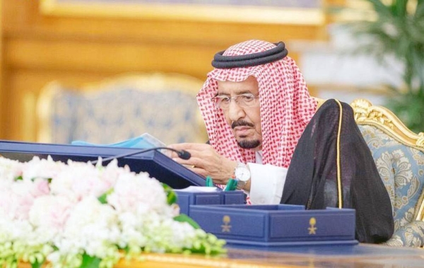 Custodian of the Two Holy Mosques King Salman chaired the Cabinet's session on Tuesday afternoon at Al-Salam Palace in Jeddah.