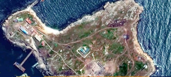 Latest satellite image of Snake Island in the Black Sea. — courtesy photo
