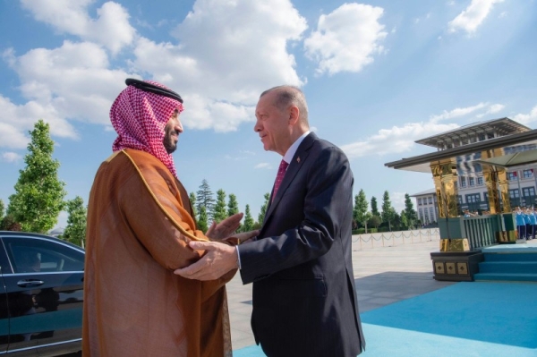 Crown Prince Mohammed Bin Salman, deputy premier and minister of defense, arrived in Turkey on Wednesday where was welcomed by the Turkish President Recep Tayyip Erdogan.