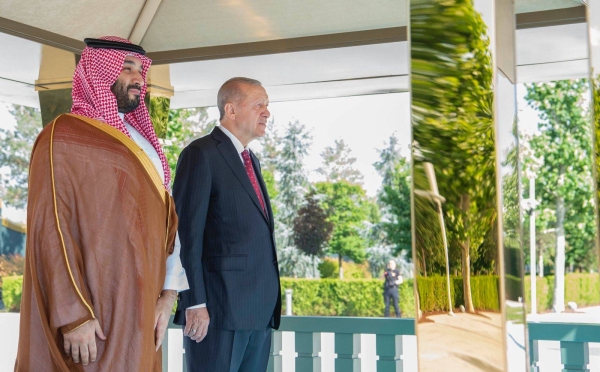 Crown Prince Mohammed Bin Salman, deputy premier and minister of defense, arrived in Turkey on Wednesday where was welcomed by the Turkish President Recep Tayyip Erdogan.