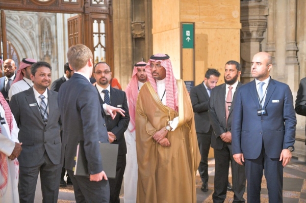 Minister of Industry and Mineral Resources Bandar Al-Khorayef has visited the UK Parliament in the Palace of Westminster.