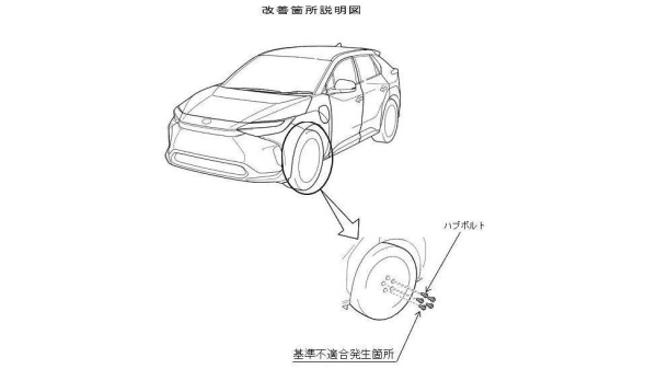Toyota's explanatory drawing illustrating the safety issue.