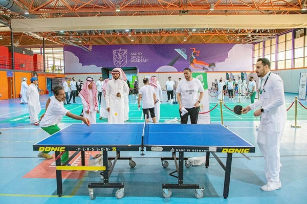 The Saudi Olympic Paralympic Committee (SOPC) celebrated the Olympic day Friday at Prince Faisal Bin Fahd Olympic Complex.