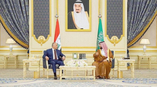 Crown Prince Mohammed Bin Salman bin Abdulaziz, Crown Prince, Deputy Prime Minister and Minister of Defense received Saturday at the Royal Court at Al-Salam palace the Iraqi Prime Minister Mustafa Al-Kadhimi.