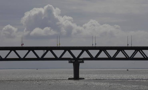 The 6.51-kilometer (4.04-mile) bridge spanning the Padma River cost an estimated $3.6 billion.