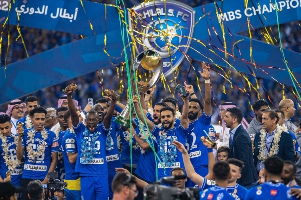 Al-Hilal stormed past Al-Faisaly 2-1 to lift the third Saudi Professional League (SPL), or MBS League, title in a row winning a fierce encounter held at King Fahd Stadium here on Monday evening.